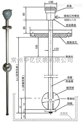 UQK-1型UQK-1型磁浮球液位計/B本安防爆型廠家